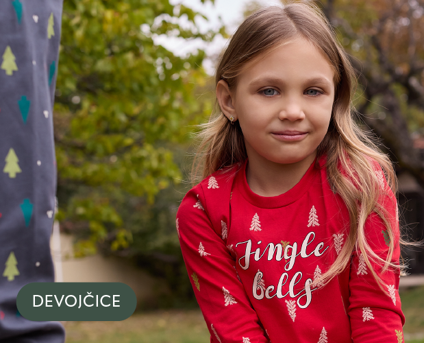 Dečija ženska pidžama sa logom zečića