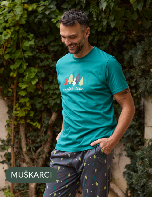 Muška maslinasto zelena pidžama